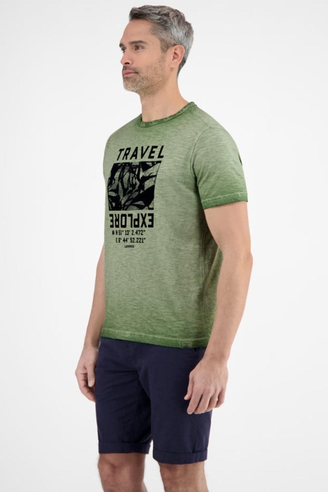 Lerros t-shirt/serafino 1/2 arm
